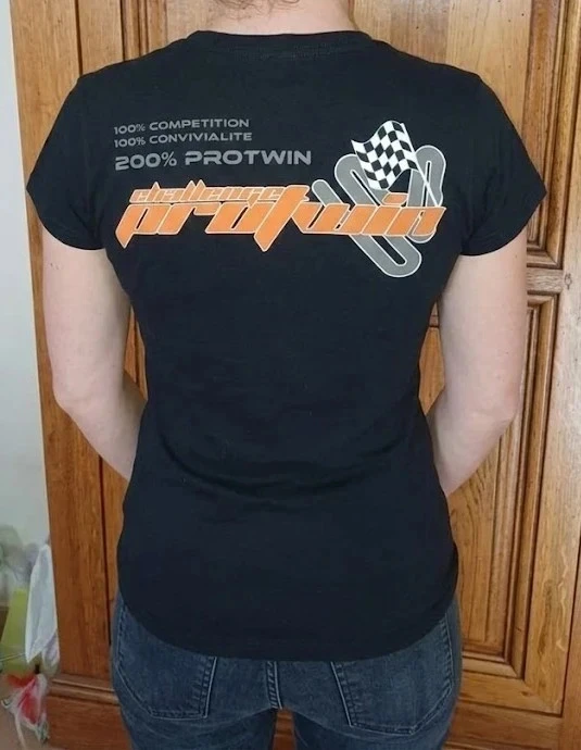 T shirt noir challenge protwin taille 38